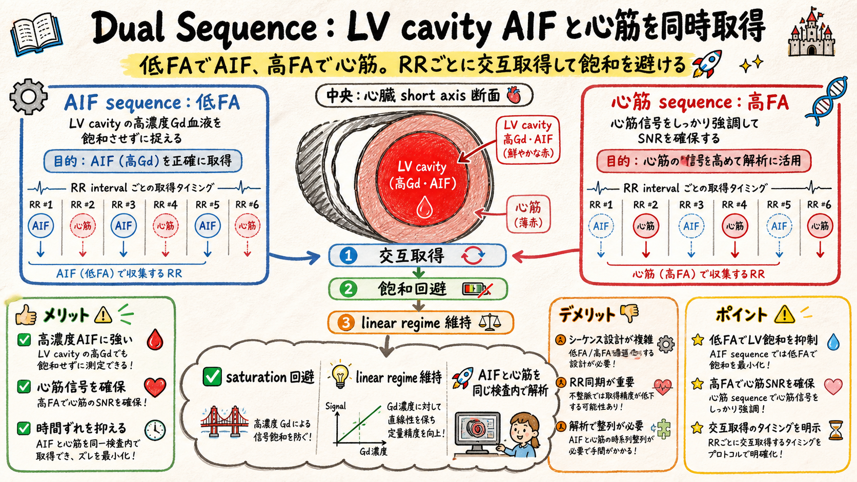 Dual sequence AIF myocardium